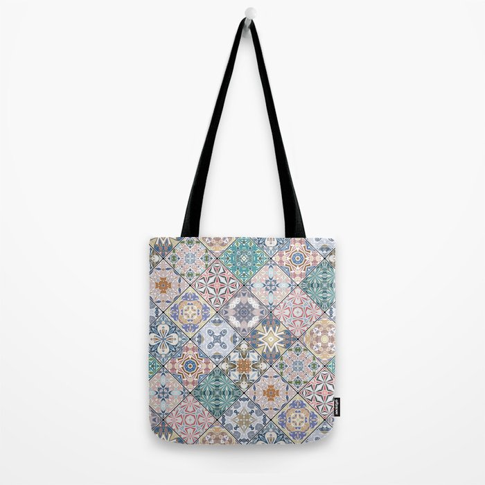 Mediterranean Decorative Tile Print XVI Tote Bag Gallery Image 2