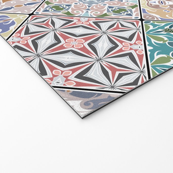 Mediterranean Decorative Tile Print XVI Welcome Mat Gallery Image 2