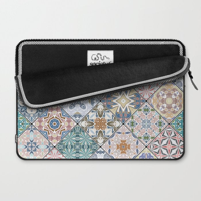 Mediterranean Decorative Tile Print XVI Laptop Sleeve Gallery Image 2