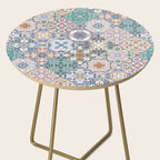 Mediterranean Decorative Tile Print XVI Side Table Gallery Image 2