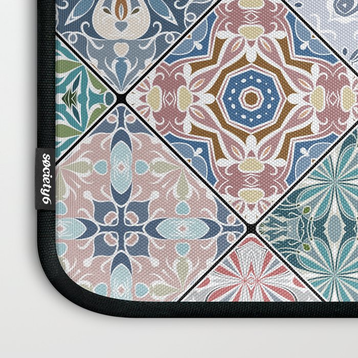 Mediterranean Decorative Tile Print XVI Laptop Sleeve Gallery Image 3