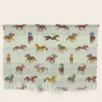 Off to the Horse Races (Mint) Wall Hanging Gallery Image 1