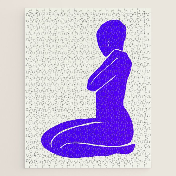 Nude I: Electric Ultramarine Blue Edition Jigsaw Puzzle Gallery Image 1