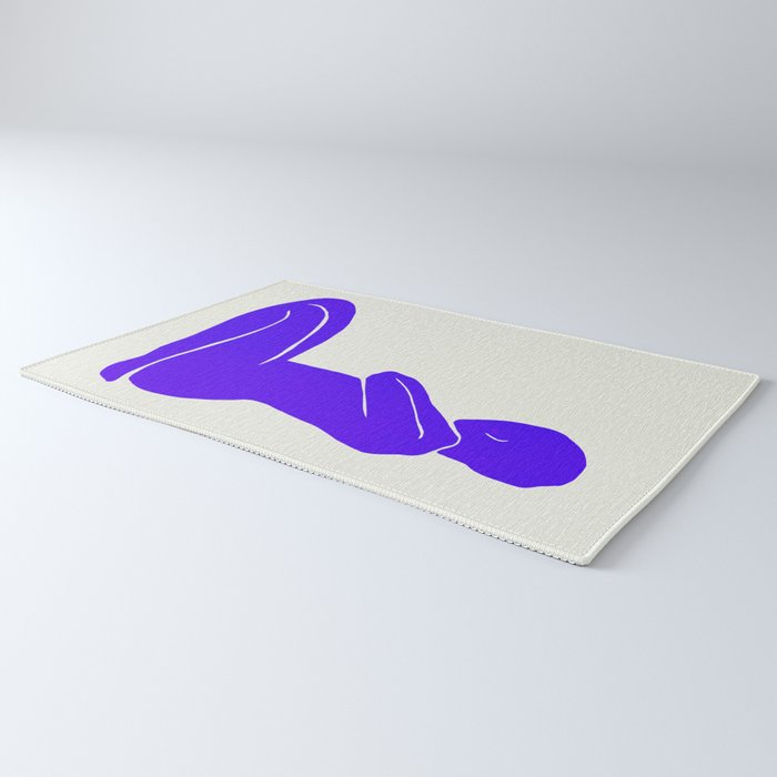 Nude I: Electric Ultramarine Blue Edition Rug Gallery Image 3