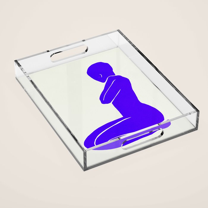 Nude I: Electric Ultramarine Blue Edition Acrylic Tray Gallery Image 1