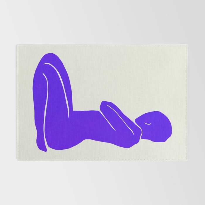 Nude I: Electric Ultramarine Blue Edition Rug Gallery Image 2