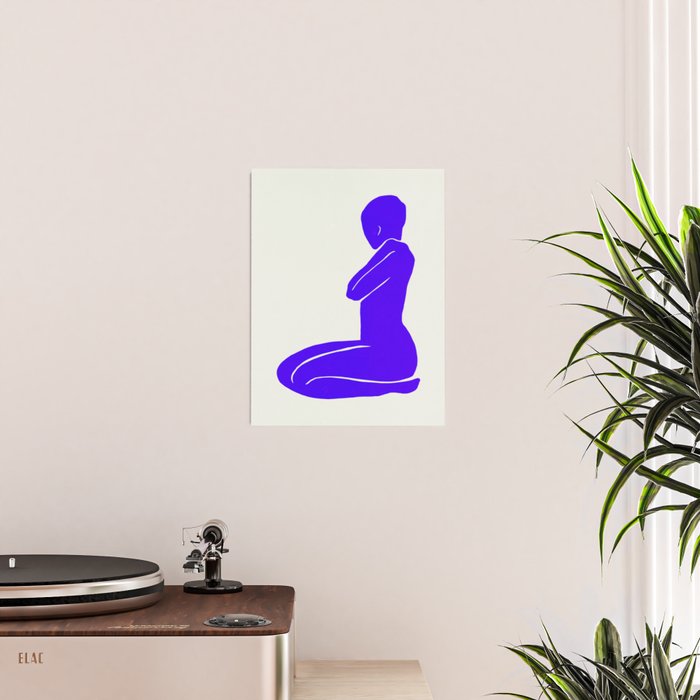 Nude I: Electric Ultramarine Blue Edition Poster Gallery Image 2