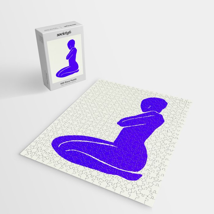 Nude I: Electric Ultramarine Blue Edition Jigsaw Puzzle Gallery Image 2