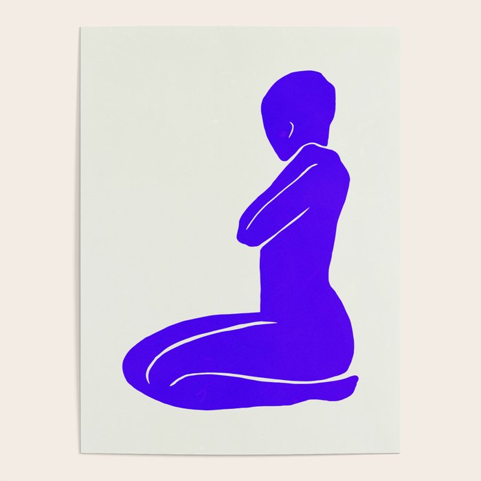 Nude I: Electric Ultramarine Blue Edition Poster Gallery Image 1