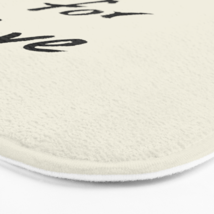 All For Love - Brush Script Typography Quote  Bath Mat Gallery Image 3
