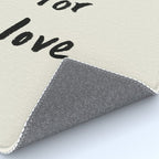 All For Love - Brush Script Typography Quote  Rug Gallery Image 4