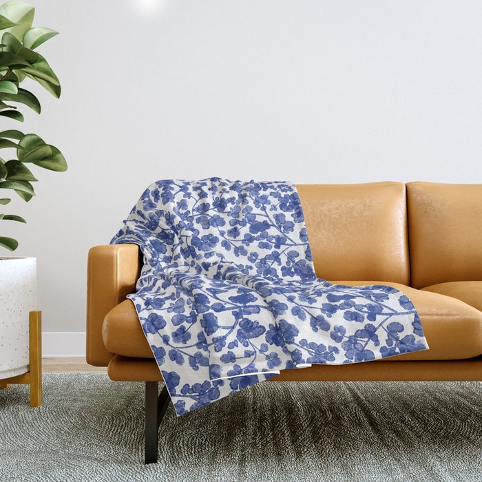 Chinoiserie Lady Throw Blanket Gallery Image 1
