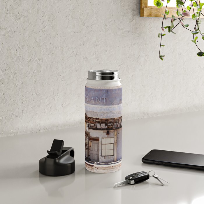 Marfa Texas Ice Plant Abandoned Building Photography Water Bottle Gallery Image 4