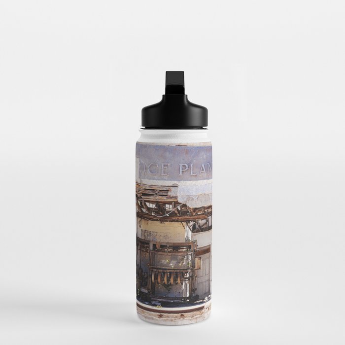 Marfa Texas Ice Plant Abandoned Building Photography Water Bottle Gallery Image 3