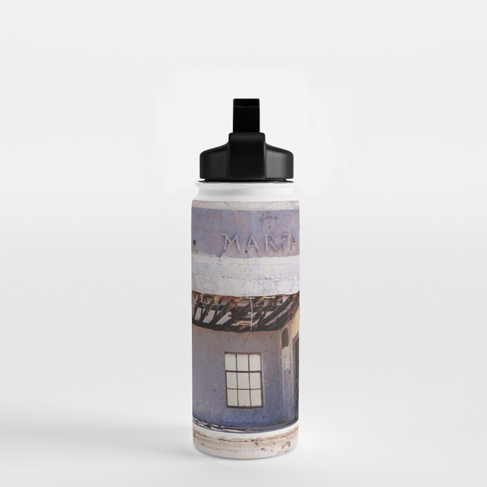 Marfa Texas Ice Plant Abandoned Building Photography Water Bottle Gallery Image 2
