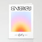 Modern soft blur gradient typography art Stationery Card Gallery Image 2