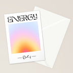 Modern soft blur gradient typography art Stationery Card Gallery Image 2