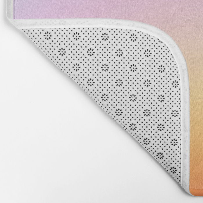 Modern soft blur gradient typography art Bath Mat Gallery Image 2