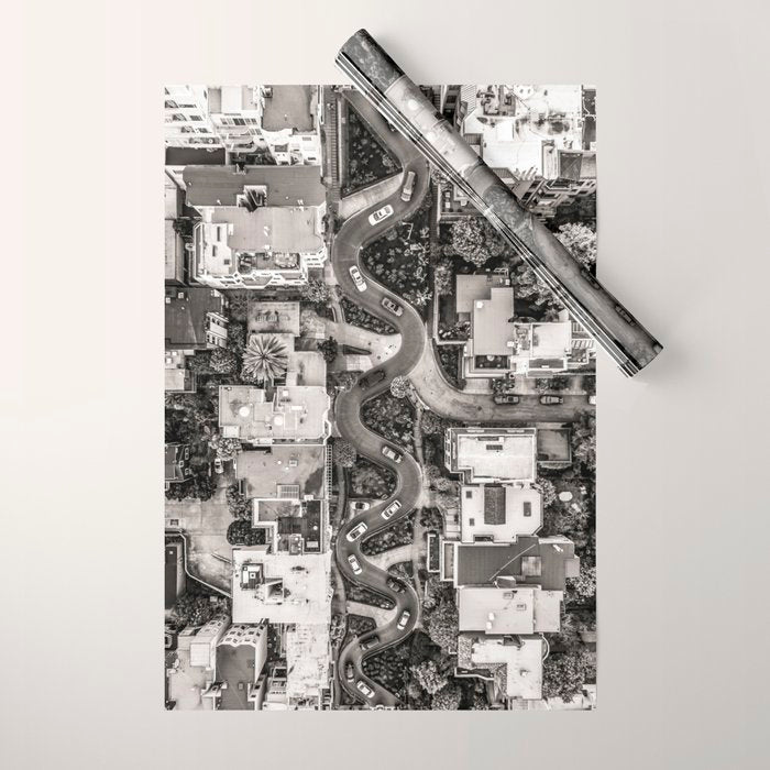 Lombard Street, San Francisco Wrapping Paper Gallery Image 1