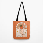 Aquarius Persimmon Tote Bag Gallery Image 2