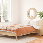Aquarius Persimmon Duvet Cover Gallery Image 2