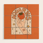 Aquarius Persimmon Wood Wall Art Gallery Image 1