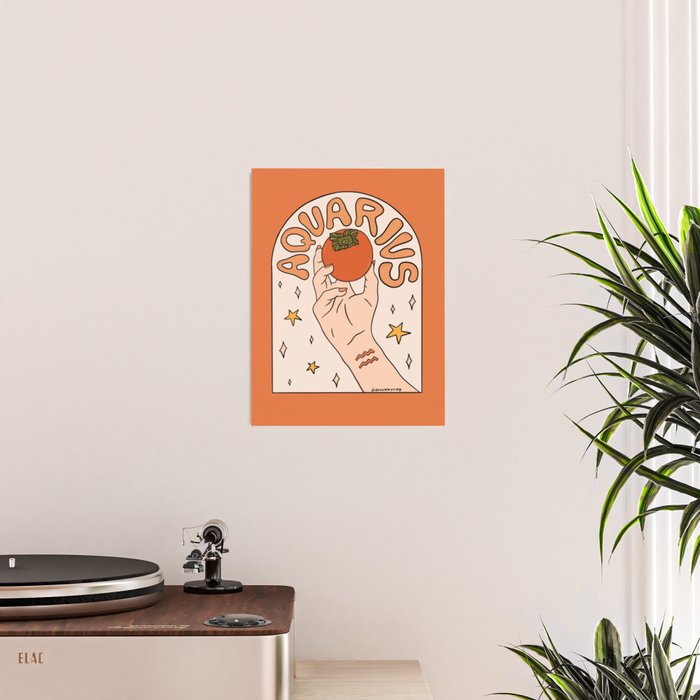 Aquarius Persimmon Poster Gallery Image 2