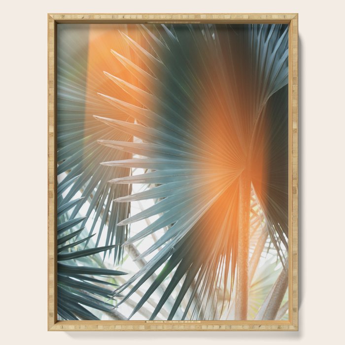 Bismarck Flare - Modern Photography Print Serving Tray Gallery Image 1