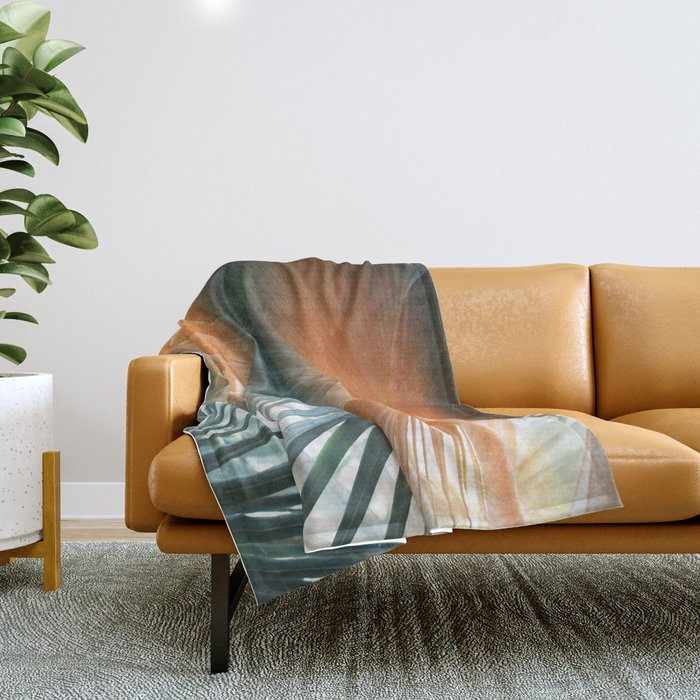 Bismarck Flare - Modern Photography Print Throw Blanket Gallery Image 1