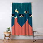 Cat Landscape 88 Window Curtain Gallery Image 5