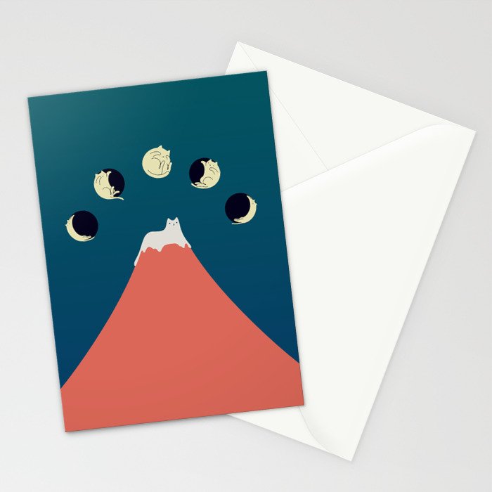 Cat Landscape 88 Stationery Card Gallery Image 2