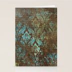 Aged Damask Texture 4 Stationery Card Gallery Image 2