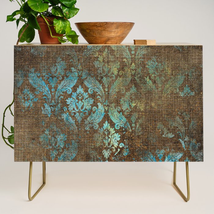 Aged Damask Texture 4 Credenza Gallery Image 1