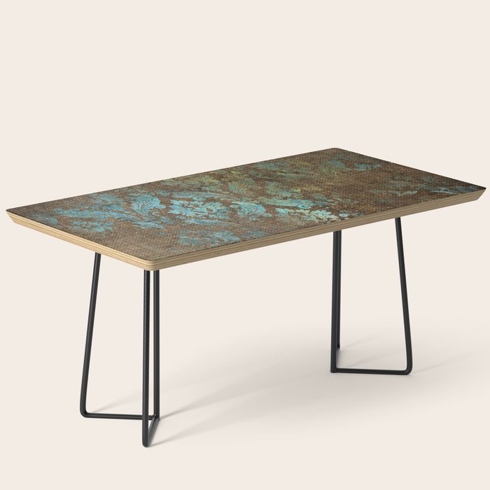 Aged Damask Texture 4 Coffee Table Gallery Image 1