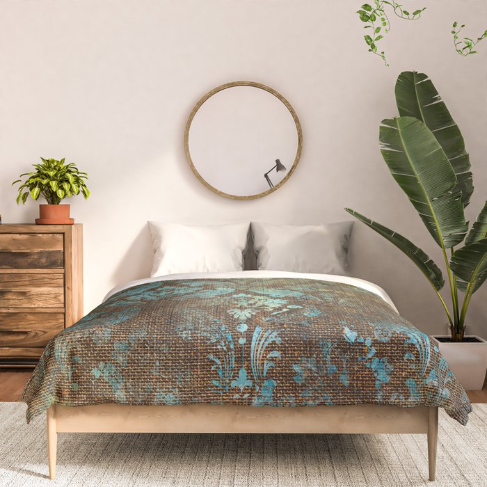 Aged Damask Texture 4 Comforter Gallery Image 3
