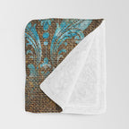 Aged Damask Texture 4 Throw Blanket Gallery Image 3