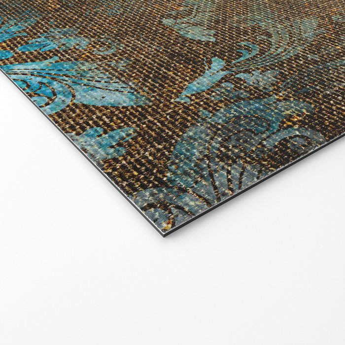 Aged Damask Texture 4 Welcome Mat Gallery Image 2
