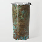 Aged Damask Texture 4 Travel Mug Gallery Image 2