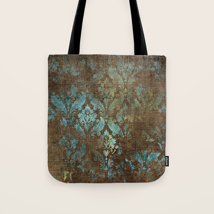 Aged Damask Texture 4 Tote Bag Gallery Image 1