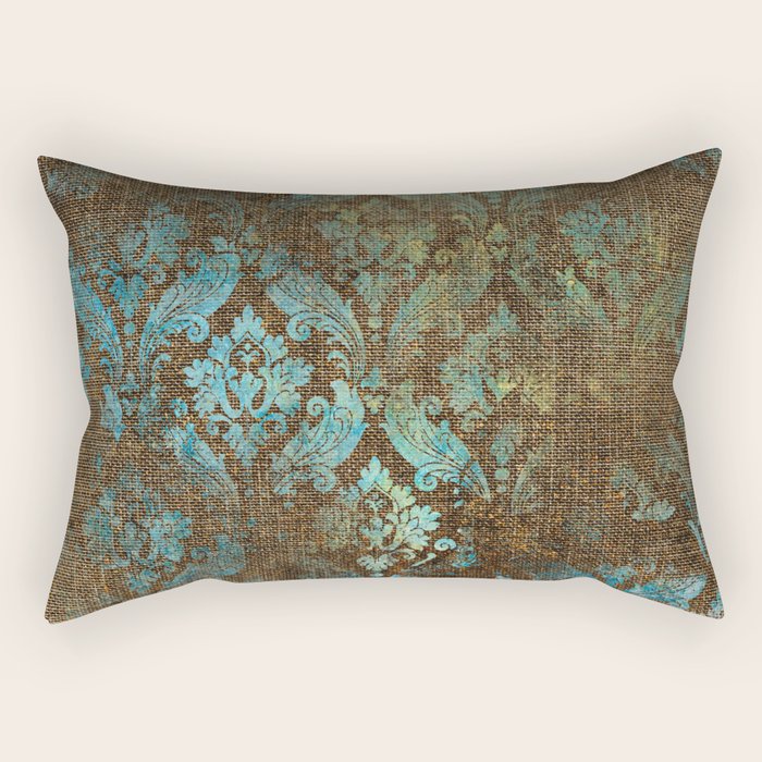 Aged Damask Texture 4 Rectangular Pillow Gallery Image 1