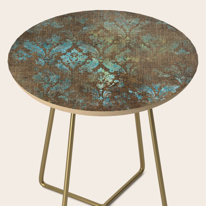 Aged Damask Texture 4 Side Table Gallery Image 2