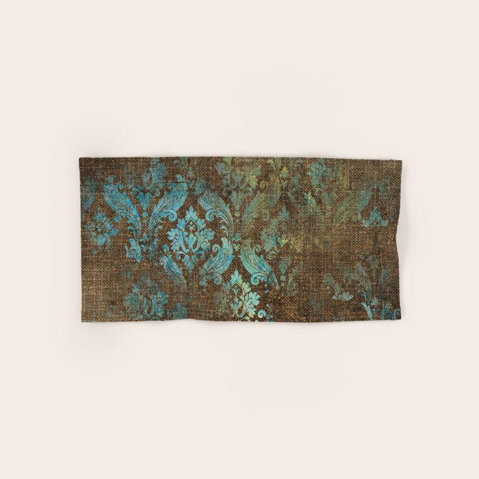 Aged Damask Texture 4 Bath Towel Gallery Image 1