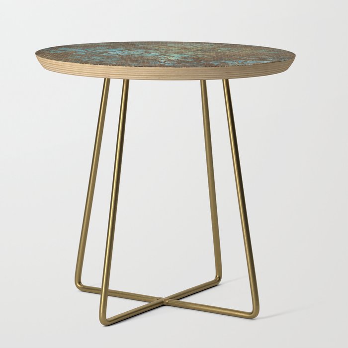 Aged Damask Texture 4 Side Table