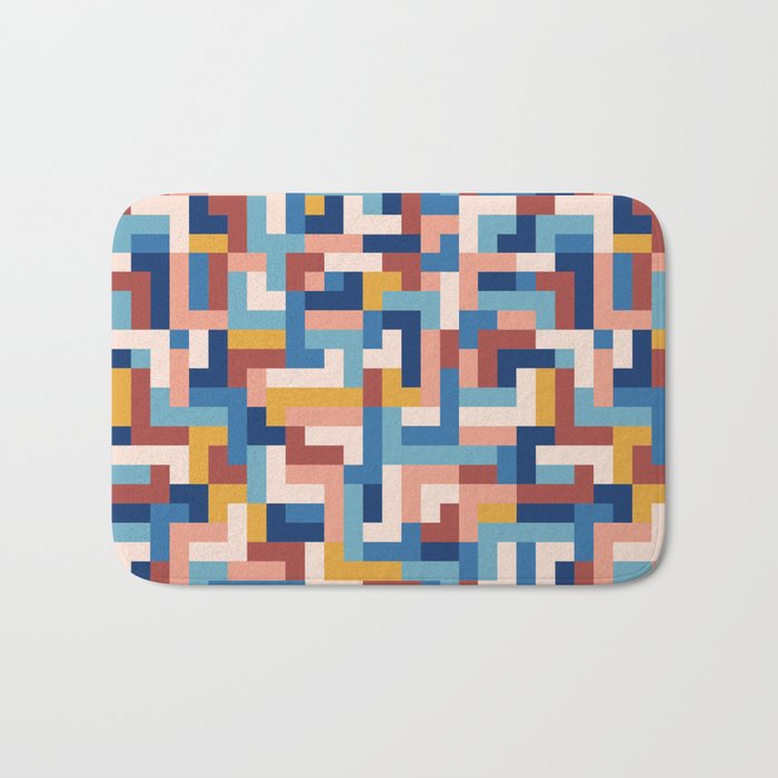 Boho M Tetris C Bath Mat Gallery Image 1