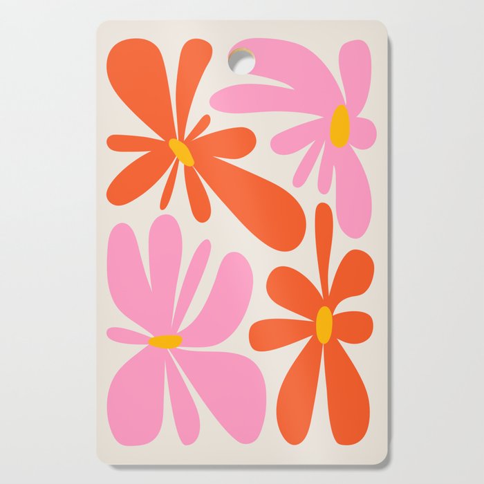 Bloom: Peach Matisse Color Series 04 Cutting Board Gallery Image 1
