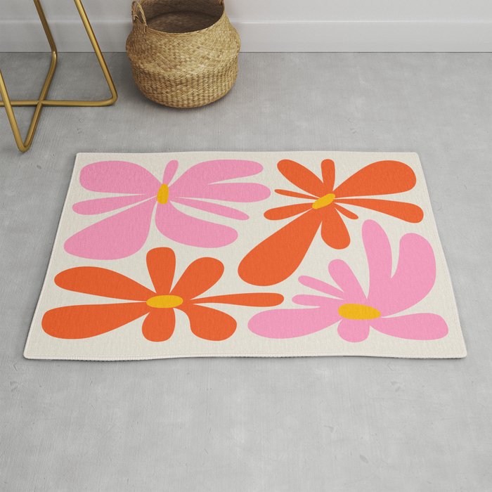Bloom: Peach Matisse Color Series 04 Rug Gallery Image 1