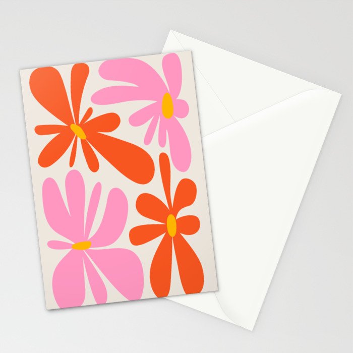Bloom: Peach Matisse Color Series 04 Stationery Card Gallery Image 2
