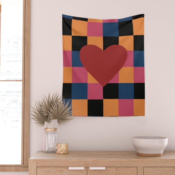 The heart Wall Tapestry Gallery Image 2