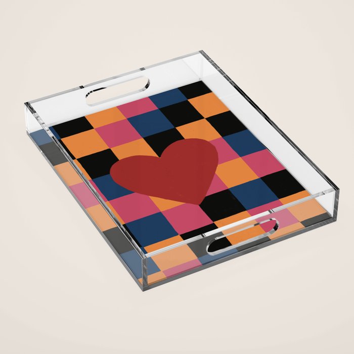 The heart Acrylic Tray Gallery Image 1