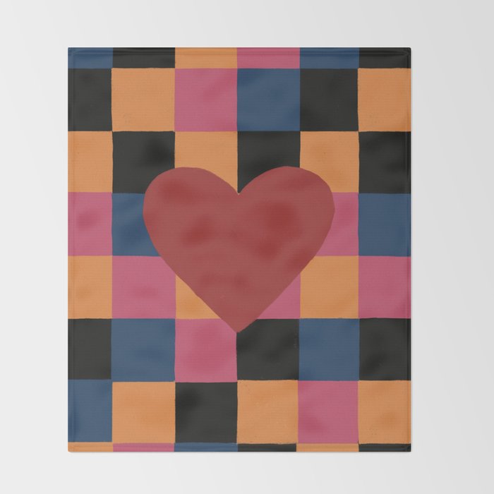 The heart Throw Blanket Gallery Image 2